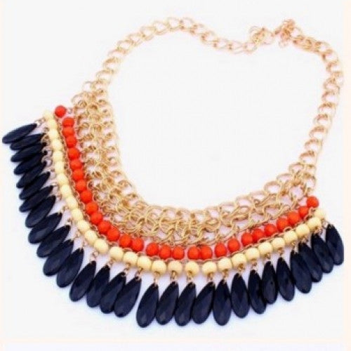 New Fashion Charm Jewelry Pendant Chain Crystal Choker Statement Bib Necklace